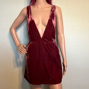Free People Velvet Jumper Dress